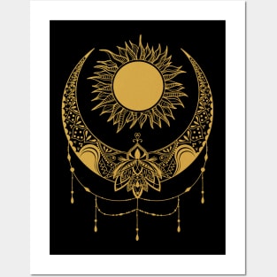 Sun and Moon | Cosmic Wedding Posters and Art